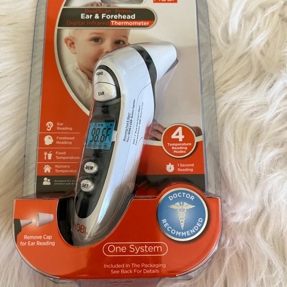 Mobi DualScan Prime Ear & Forehead Digital Infrared Therometer